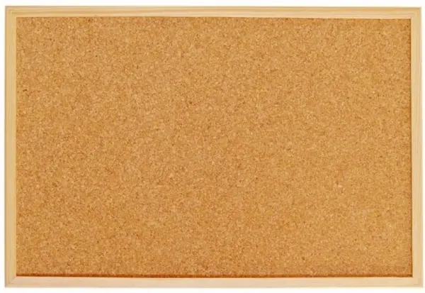 Panou pluta Bi-Office - 40 x 30 cm, rama din lemn