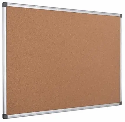 Panou pluta Bi-Office - Maya W Series 90 х 60 cm, rama din aluminiu