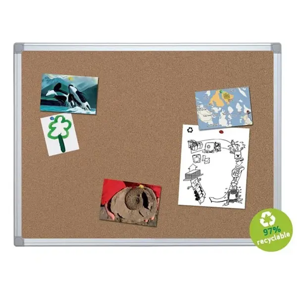 Panou pluta eco 90 x 120 cm rama din aluminiu Bi-Silque Panou pluta eco 90 x 120 cm rama din aluminiu Bi-Silque