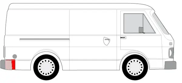 Panou reparatie spate dreapta inferior VW LT 28-35 I, LT 40-55 I intre 1975-1996