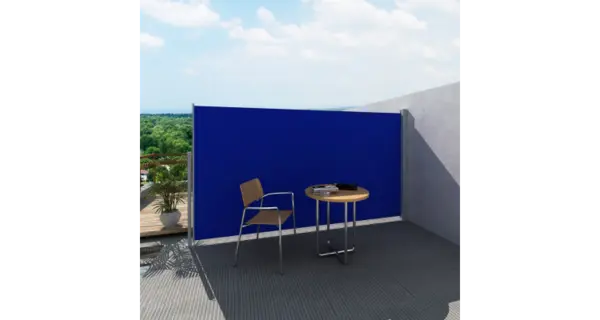 Panou separator glisant pentru terasa 160 x 300 cm, Albastru