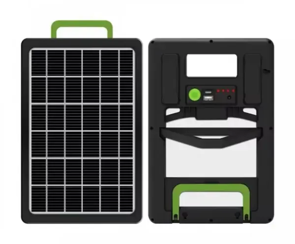 Panou solar 15W cu acumulator 1200mAh GD100S portabil cu mufe pentru incarcare devideuri 29x19cm