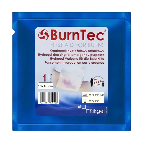 Pansament arsuri hydrogel BurnTec - 10x10 cm