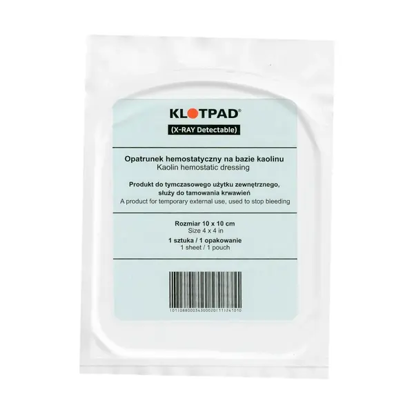 Pansament hemostatic KLOTPAD 10x10cm oprire sangerari - Default Title