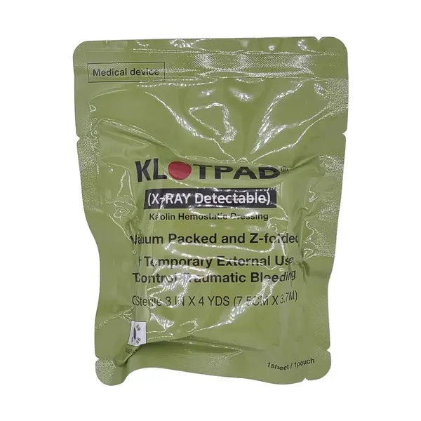 Pansament Hemostatic Militar KLOTPAD Z-Fold 7.5 cm x 3.7 m - Default Title
