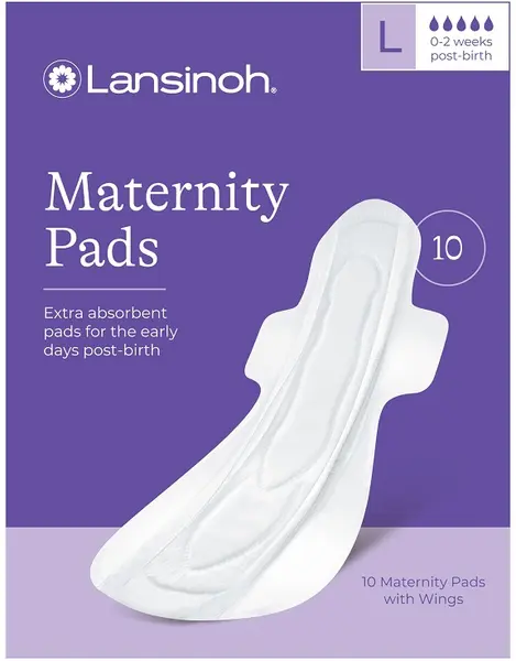 Pansamente postpartum Lansinoh - mărimea L, 10 bucăți