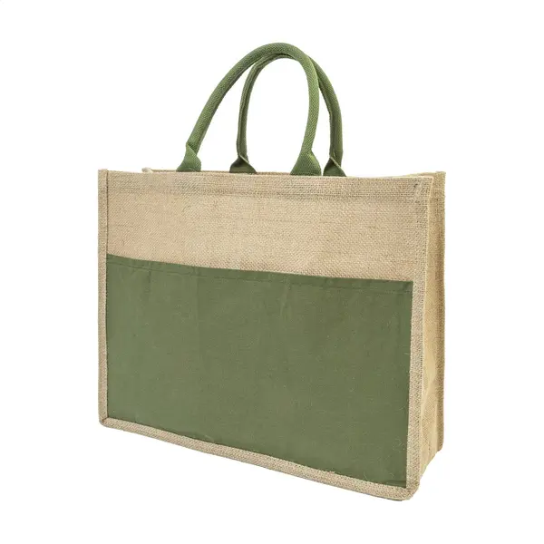 Pantai geantă de plajă sau de cumpărături - verde
