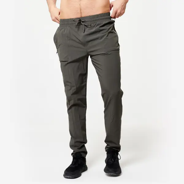 Pantalon de trening respirant 500 Fitness Kaki Bărbați