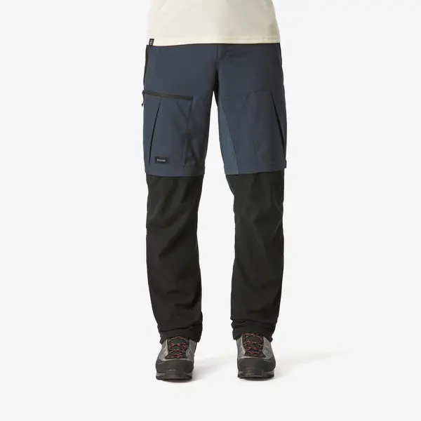 Pantalon Modulabil Rezistent 2 în 1 Trekking la munte MT500 Bărbați
