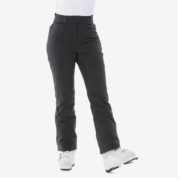 Pantalon schi 900 călduros și foarte respirant negru damă