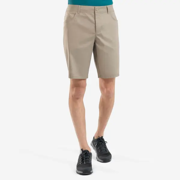 Pantalon scurt Drumeţie NH100 Bej Bărbaţi