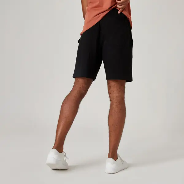 Pantalon scurt Regular 500 Fitness Essentials Negru Bărbaţi
