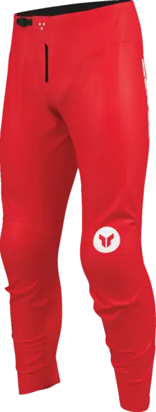 Pantaloni atv cross copii Thor Ridemode Menace, culoare rosu alb, marime 24