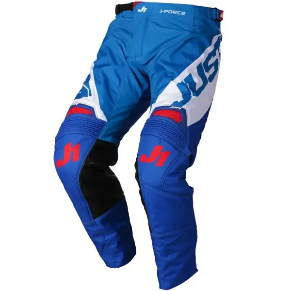 Pantaloni atv cross Just1 J-Force Vertigo, culoare albastru alb, marime 38