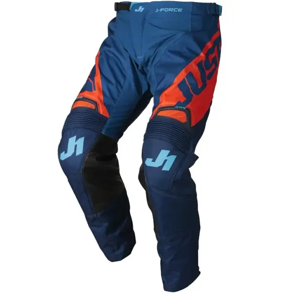 Pantaloni atv cross Just1 J-Force Vertigo, culoare albastru portocaliu, marime 34