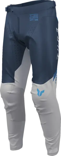 Pantaloni atv cross Thor Launchmode Air Raptor, culoare bleumarin alb, marime 40