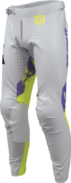 Pantaloni atv cross Thor Launchmode Bleach, culoare gri multicolor, marime 36