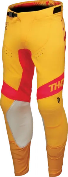 Pantaloni atv cross Thor Prime Analog, culoare galben rosu, marime 29