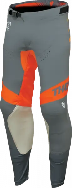Pantaloni atv cross Thor Prime Analog, culoare gri portocaliu, marime 29