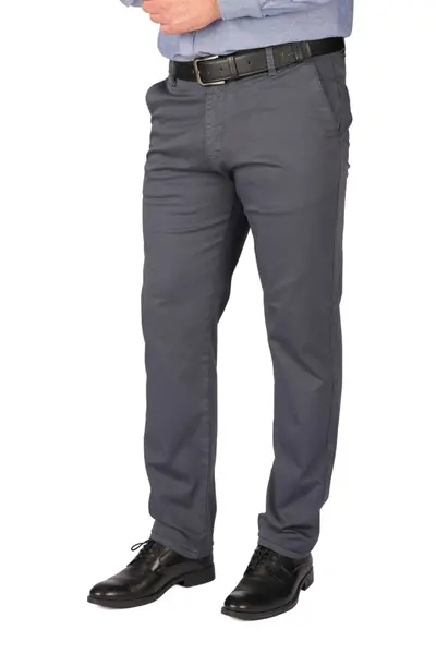 Pantaloni barbatesti cu buzunar oblic, Adno, gri fumuriu (Marime pantalon: W36)