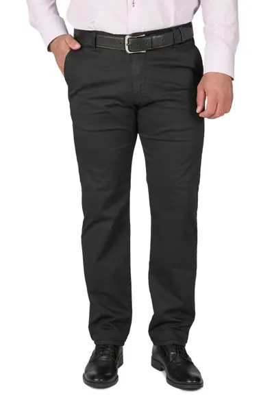 Pantaloni barbatesti cu buzunar oblic, Adno, negru (Marime pantalon: W31)