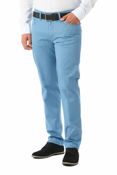 Pantaloni barbatesti subtiri, Forza, light blue (Marime pantalon: W31)