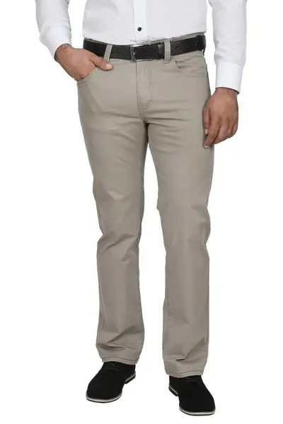 Pantaloni barbati, regular fit, gri deschis (Marime pantalon: W42)