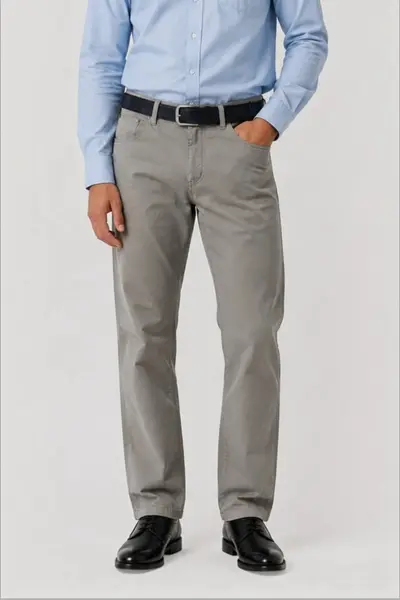 Pantaloni clasici de vara pentru barbati – Vero, Bej Duna (Marime pantalon: W32)