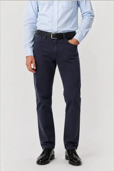 Pantaloni clasici de vara pentru barbati – Vero, Bleumarin (Marime pantalon: W32)