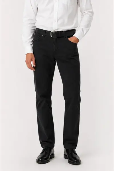Pantaloni clasici de vara pentru barbati – Vero, Negru (Marime pantalon: W32)