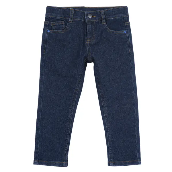 Pantaloni copii Chicco denim stretch, albastru inchis, 07520-67MC