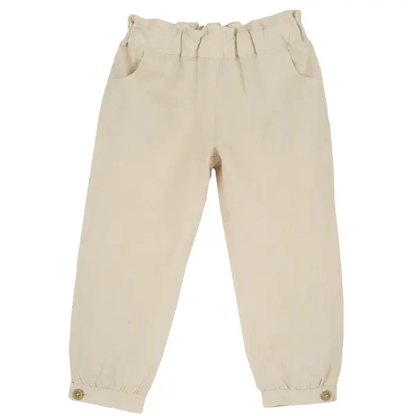Pantaloni copii Chicco din in, Bej, 08851-64MC