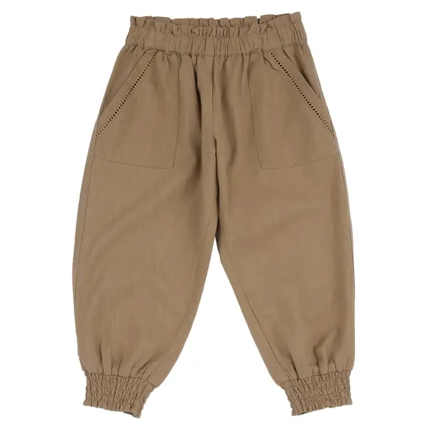 Pantaloni copii Chicco, maro deschis, 02051-70MC