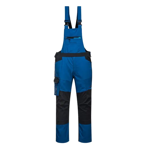 Pantaloni cu pieptar negru/albastru Portwest WX3 Marime 2XL Pantaloni cu pieptar negru/albastru Portwest WX3 Marime 2XL