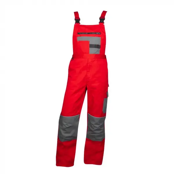 Pantaloni cu pieptar rosii 80% poliester, culoarea rosu, Ardon 2STRONG 46, Roșu