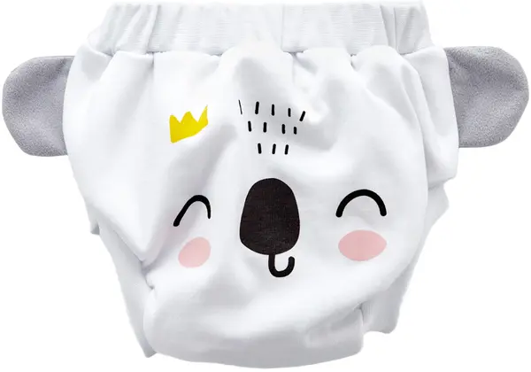 Pantaloni de antrenament BabyJem - Peste 2 ani, alb