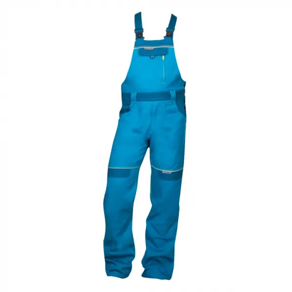 Pantaloni de lucru 100% bumbac cu pieptar, albastru deschis, Ardon COOL TREND 46, ALBASTRU