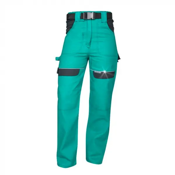 Pantaloni de lucru femei verzi, culoarea verde, in talie, 100% bumbac, Ardon COOL TREND 56, VERDE