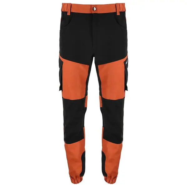 Pantaloni de lucru Lahti PRO L4053902, portocaliu-negru, marimea M, cu buzunare aditionale si material elastic 4 directii