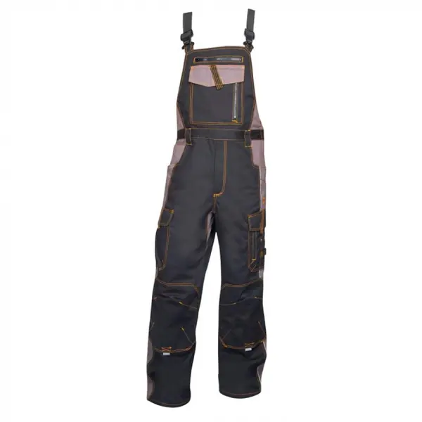 Pantaloni de lucru negru-gri cu pieptar, Ardon VISION 52, NEGRU