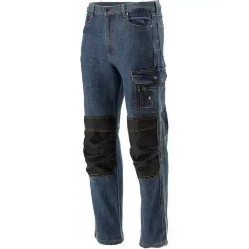 Pantaloni de lucru Yato YT-79082, jeans elastici de protectie, marimea L