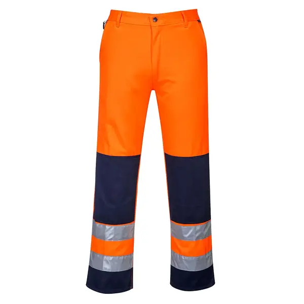Pantaloni de protectie reflectorizanti portocaliu Portwest Hi-Vis Marime 2XL Pantaloni de protectie reflectorizanti portocaliu Portwest Hi-Vis Marime 2XL