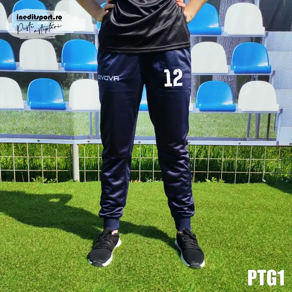 Pantaloni de trening copii si adulti GIVOVA All Sport personalizabili - PTG1 Bleumarin, XL