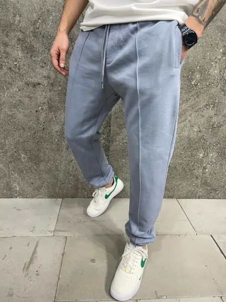 PANTALONI JOGGER FIT SMOKED BGAS1149(AJ6269) (MĂRIME: XL)