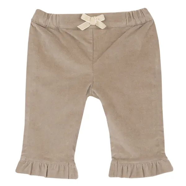Pantaloni lungi bebe Chicco, Bej cu alb, 00104-69MFCO