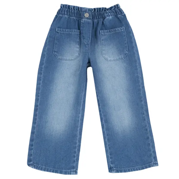 Pantaloni lungi copii Chicco denim, Albastru, 08898-65MC