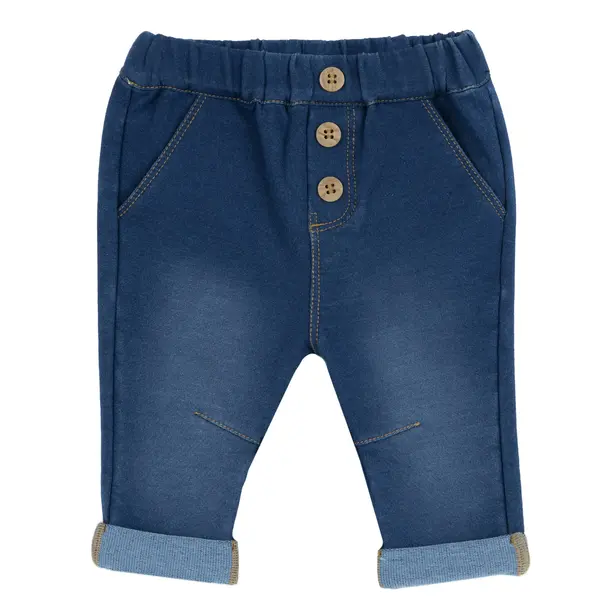 Pantaloni lungi copii Chicco denim, albastru, 08954-65MFCO