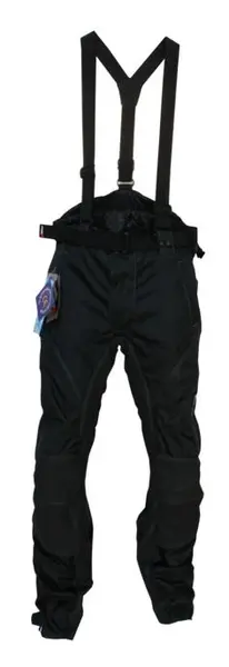 Pantaloni moto textil cu bretele, 786-1220, marime 2XL, culoare negru