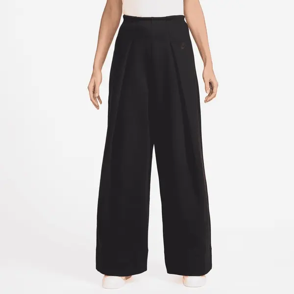 Pantaloni Nike W NSW TCH FLC HR PLT PANT WIDE