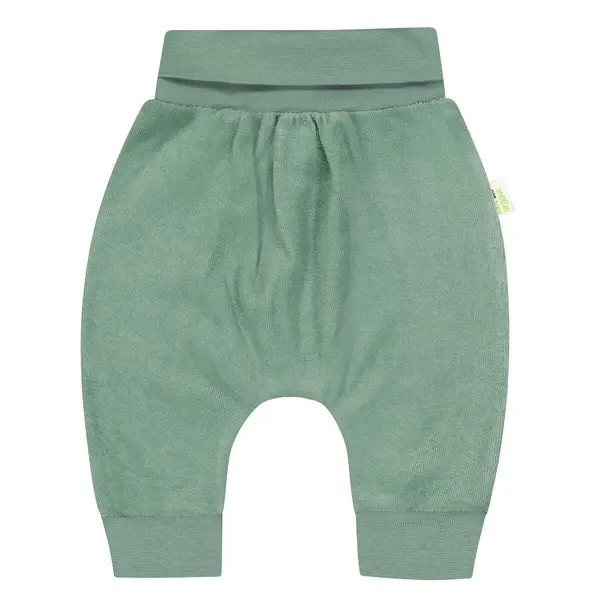 Pantaloni pentru bebeluşi Bio Baby - 86 cm, 12-18 luni, țesătură verde